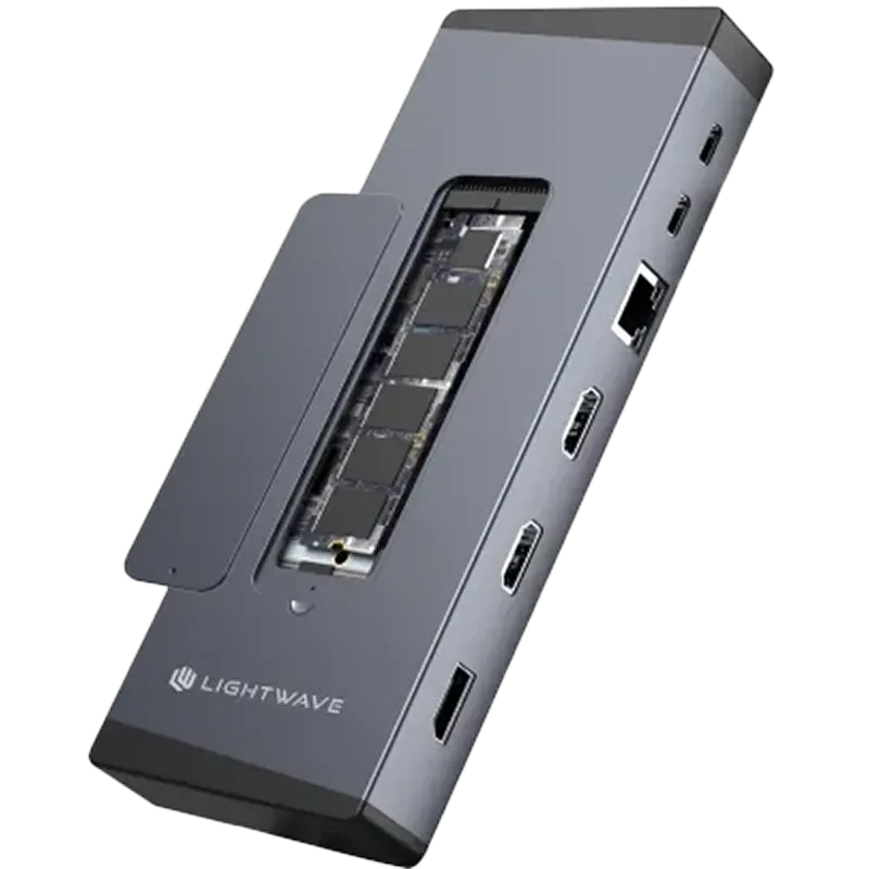 Light Wave M2NVME-DOCK-15I1  15-in-1 USB-C NVMe Dock Mascom International.webp